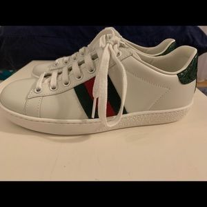 Gucci New Ace Leather Sneaker Size35 (US 5)